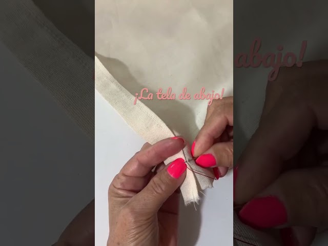 How to make an INVISIBLE HEM! Easy and perfect! With Renée🧡tip.