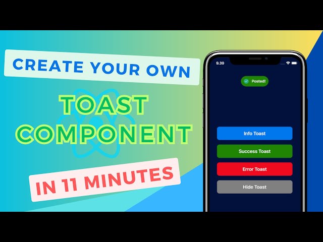 React Native Toast with Animations in 11 minutes | React Native Tutorial