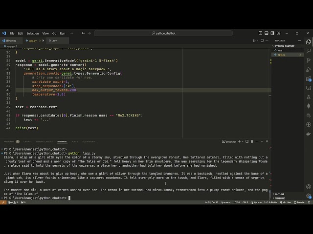 Python Tutorial: Create a Gemini Chatbot
