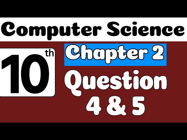 10th Class Computer Book Chapter 2 | Exercise | Class 10 Computer Chapter 2 | SNC 2023 | PTTB |