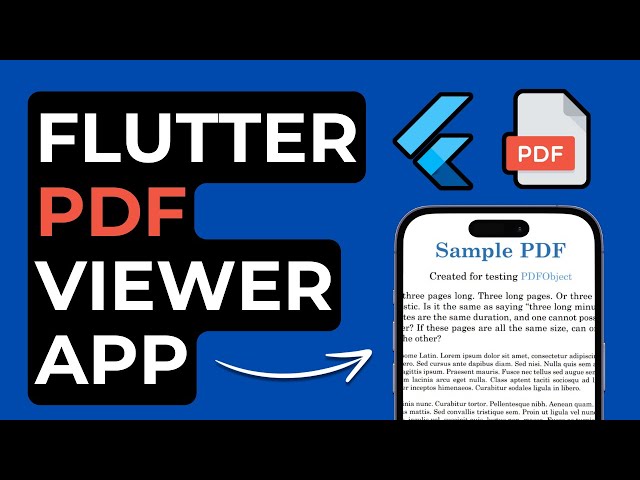 Build a PDF Viewer App in Flutter بالعربي (2024)
