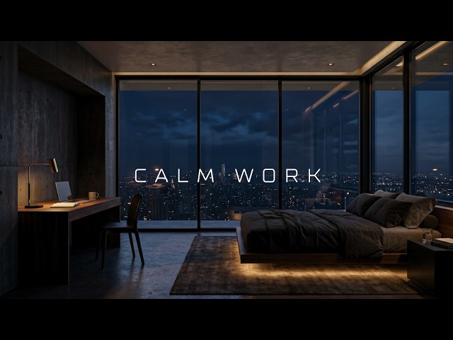 Deep Work Music ~ Binaural Beats for Midnight Focus ~ Rhythmic Productivity Workspace