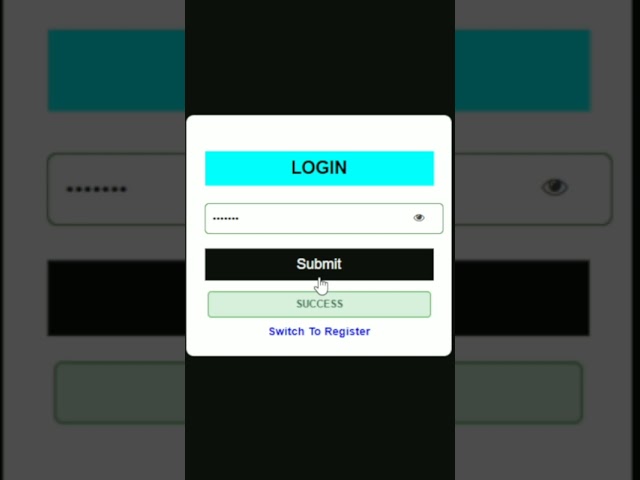 Modern Login Page UI Design 🔐 | HTML CSS JavaScript | Shorts