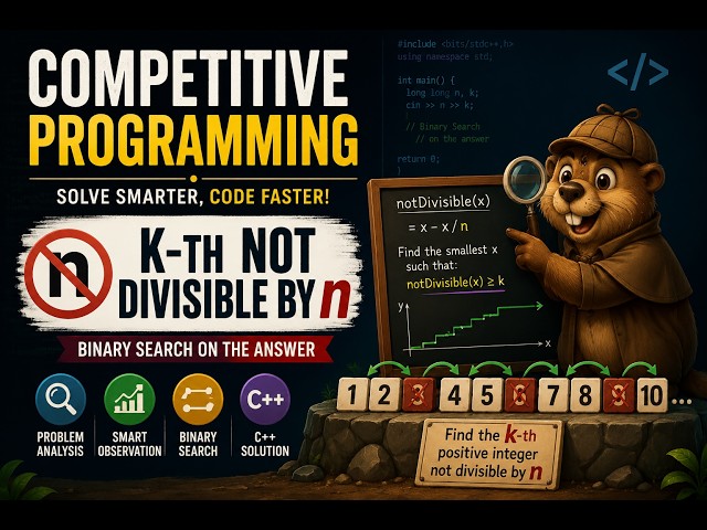 Competitive Programming | Codeforces 1352C - K-th Not Divisible by n (C++)