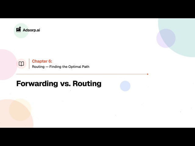6.1 Forwarding vs. Routing | Routing