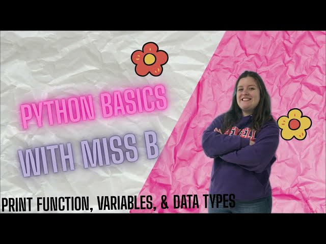 Python Basics - Tutorial Video 1