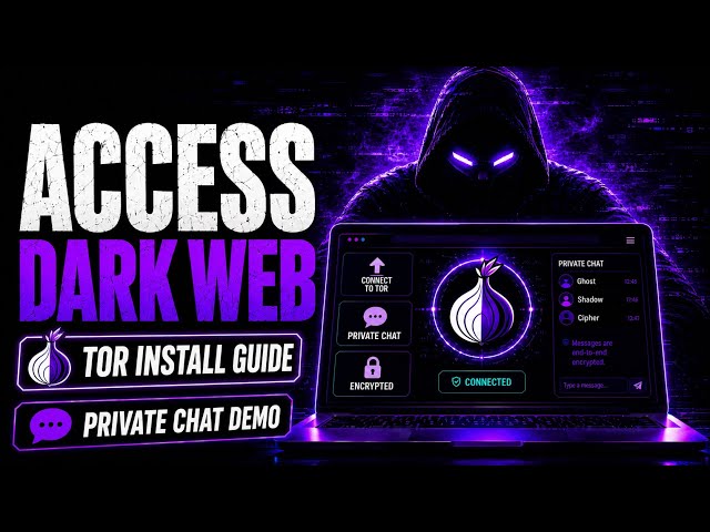 Access the Dark Web | Tor Install Guide & GHOST Private Chat Demo