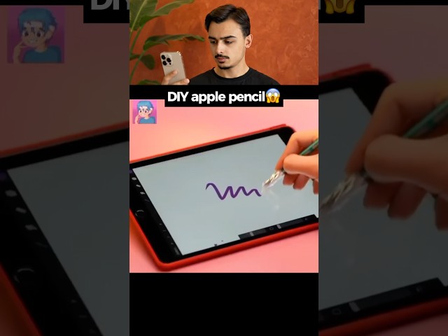 DIY Apple Pencil 🪄 #shorts #lifehacks #diy #apple #ipad #tech #experiment