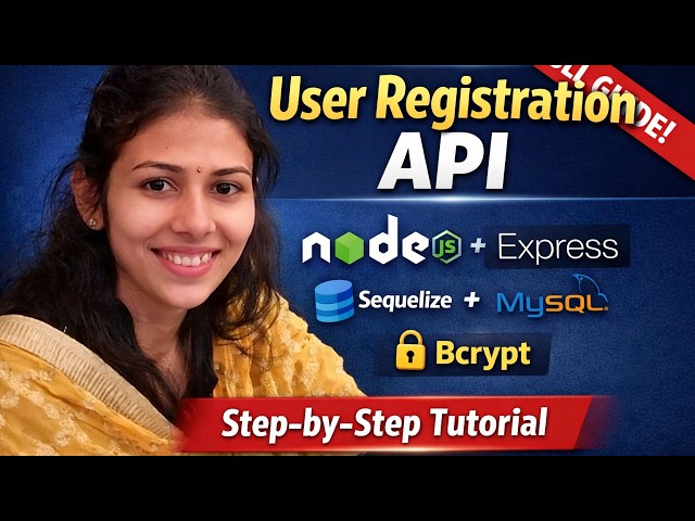 Build Secure User Registration API in Node.js (MySQL + Sequelize + Bcrypt)