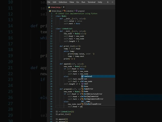 Linked List Made Simple | Step 3: Prepend Method