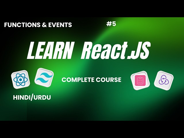 React JS Functions & Events Tutorial for Beginners | Event Handling in React Explained