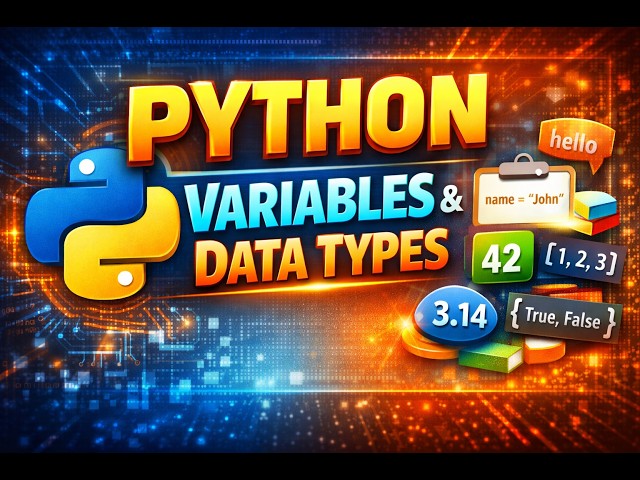 Python Variables & Data Types Explained | Beginner’s Guide