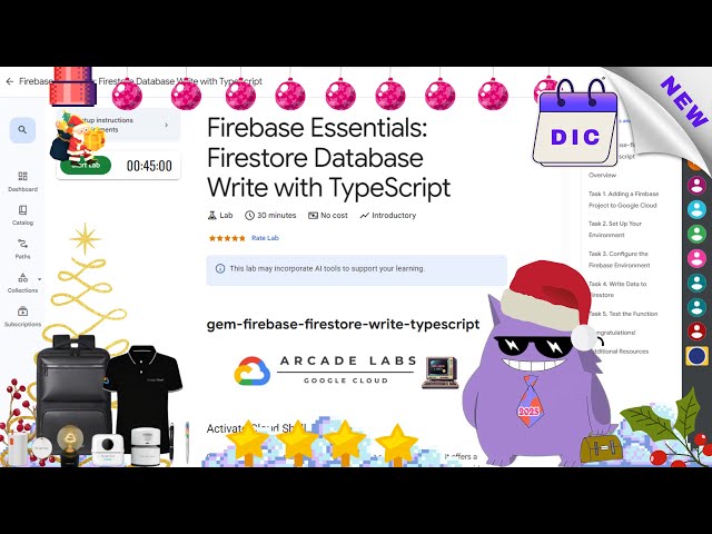 Firebase Essentials: Firestore Database Write with TypeScript  #2025 | #|#qwiklabs |#Solution