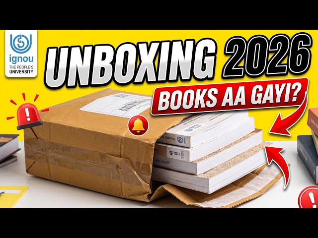 Did You Get Your Books? IGNOU July 2026 Unboxing