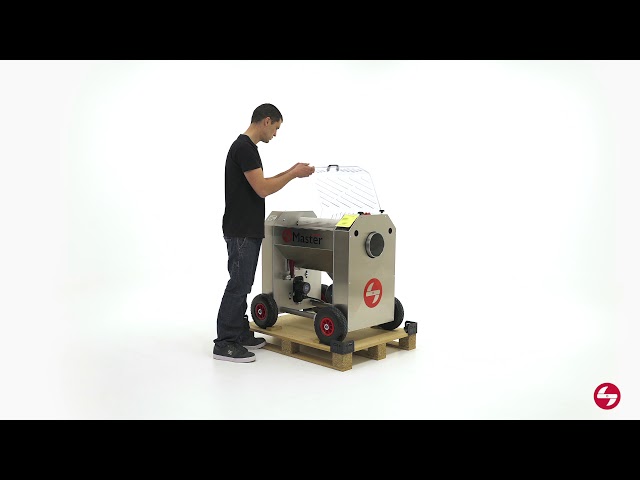 Desembalar y montar la peladora MT Tumbler 500. Versión en español.