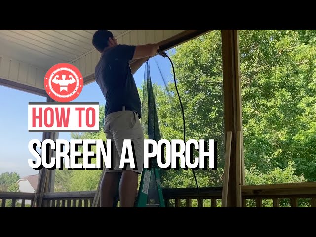 Your Complete DIY Porch Screening Solution // Porch screen install #diy #howto