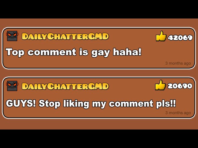 Welcome to Geometry Dash Daily Chat..