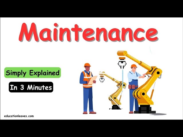 What is Maintenance? Types, Importance  #maintenance
