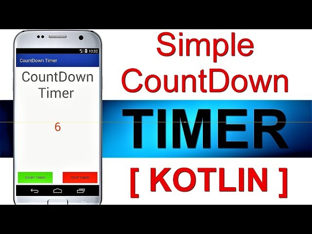 [  KOTLIN ] SIMPLE COUNT DOWN TIMER || ANDROID STUDIO || FREE SOURCE CODE