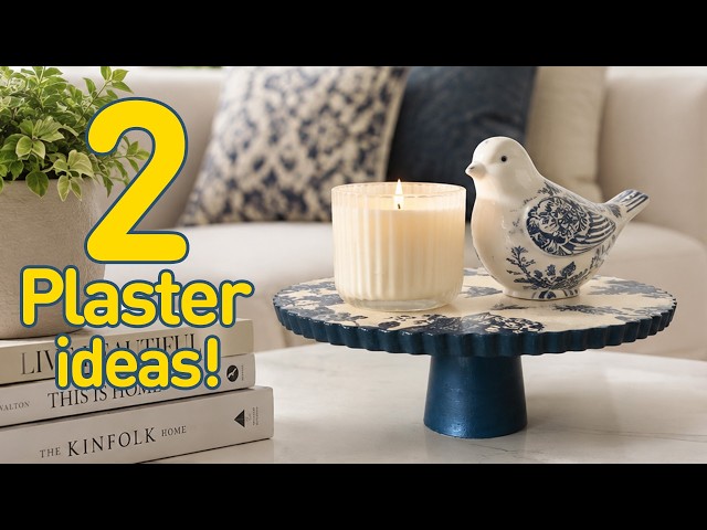 I Made Expensive-Looking Home Decor with Plaster! | 2 Easy DIY Projects ✨