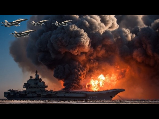 15 Minutes Ago! US-UKRAINE F-35 Pilots BRAVELY Enter Crimea — Russia's Last Aircraft Carrier Sinks
