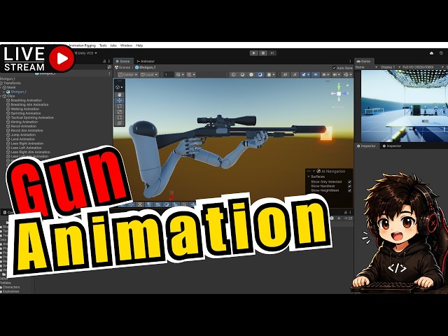 🔴 LIVE: Making a Gun Animation!