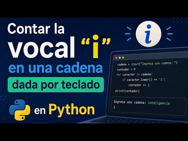 Counting the vowel "i" in a string given by keyboard in Python