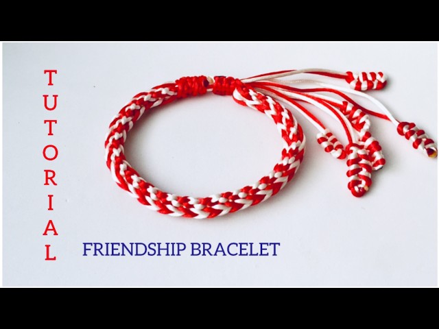 COMO HACER PULSERA CON TÉCNICA KUMIHIMO / ⭐ TUTOTRIAL FRIENDSHIP BRACELET 👌Pulsera de 2 colores