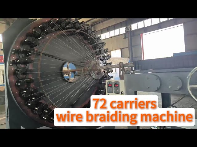 72 carriers wire braiding machine #braidingmachine