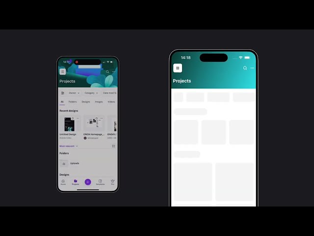 Canva Header Transition Animation ✦ React Native ✦ makeitanimated.dev