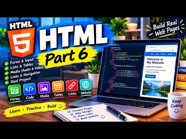 Part6 HTML & CSS for beginners (build a simple website with HTML/CSS)