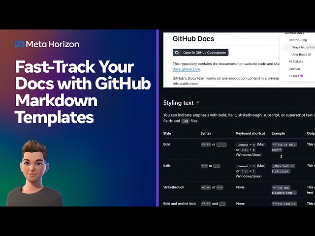 Fast-Track Your Docs with GitHub Markdown Templates
