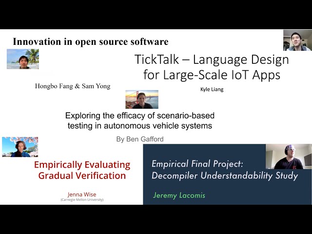 Methods L26 - Final Presentations (Part 2) [CMU 17803 Empirical Methods - Spring 2021]