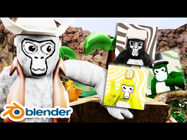 Easiest Way to Make Gorilla Tag Blender Profile Pictures!