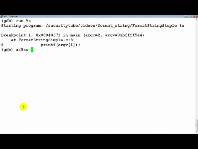 Format String Vulnerabilities Primer (Part 4 Viewing The Stack)