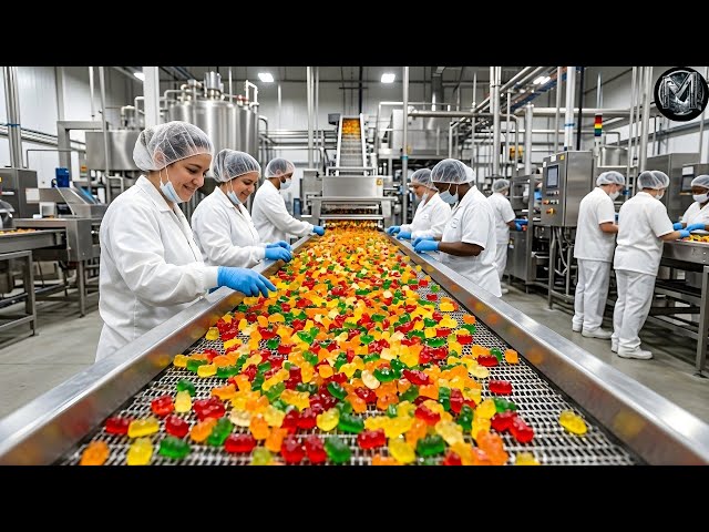 How GUMMY CANDY Is Made In Factory!
