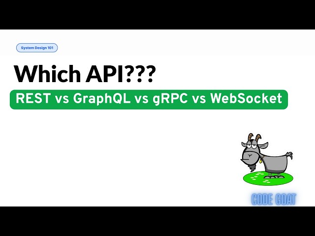 REST vs GraphQL vs gRPC vs WebSockets | System Design