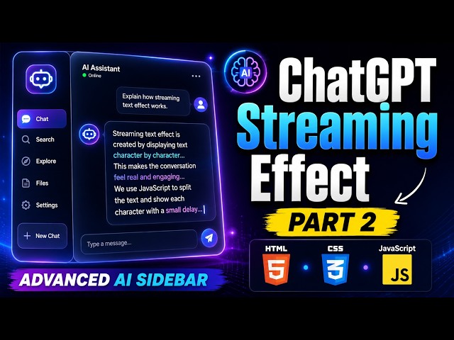 Code a Premium ChatGPT-Style Typing Effect (Pure CSS & JS) - Part 2