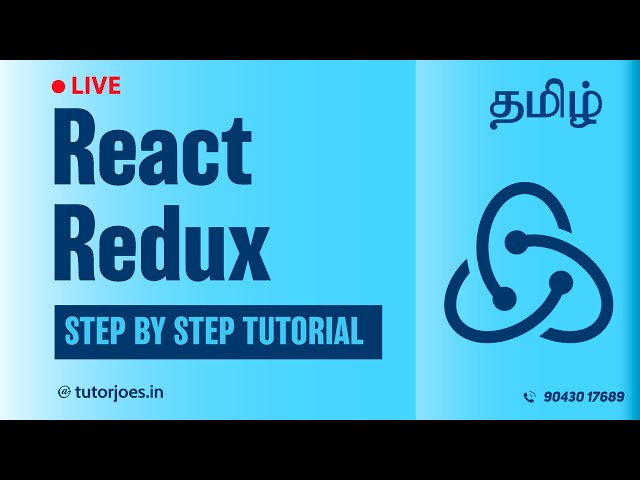 React Redux Complete Tutorial Step by Step Tutorial in Tamil | தமிழ்