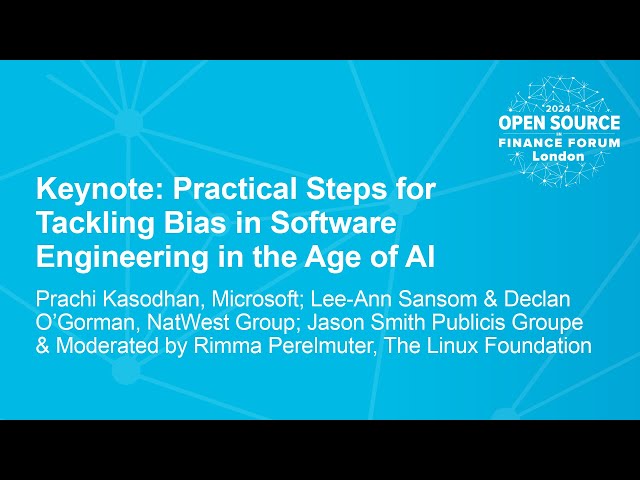 Keynote: Practical Steps for Tackling Bias in Software Engineering in the Age of AI