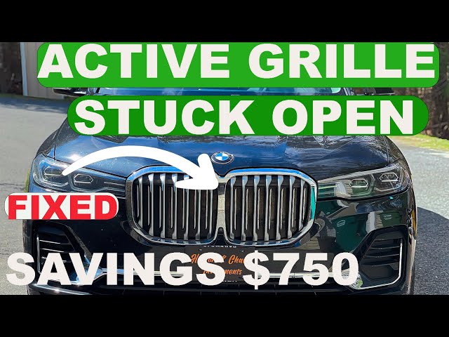 Fixing The BMW X7 Active Grille Air Shutter Stuck On Error Code P05AF!