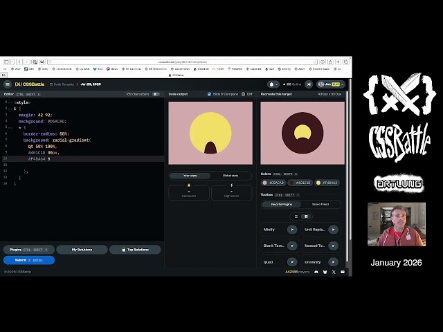 CSSBattle for JANUARY 23 (2026)