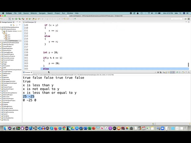 APCS Unit 3.3 If...Else Double Selection Control Structure