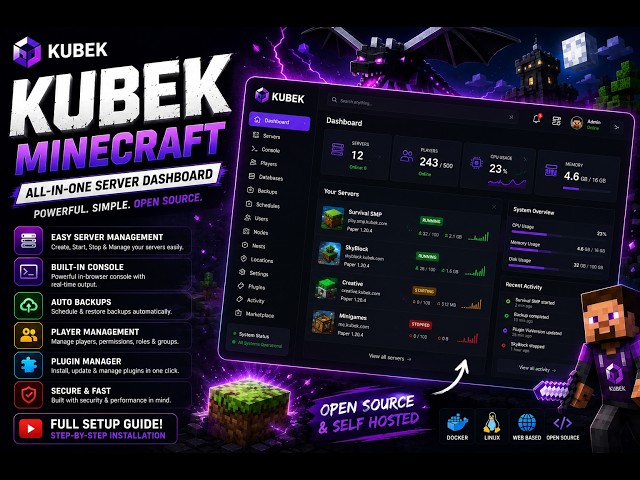 Kubek Minecraft Dashboard - Complete Installation & Setup Guide (2026)