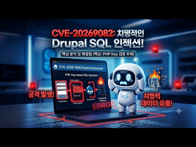 2026년 최악의 Drupal SQL 인젝션 취약점 분석 CVE-2026-9082