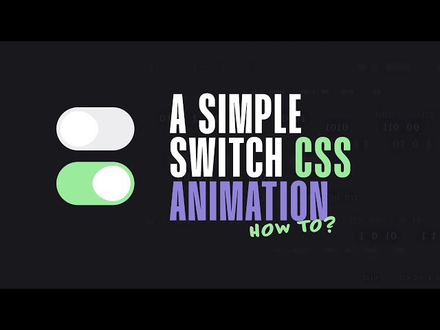 How To Create a Toggle Button with Pure HTML, CSS & Javascript