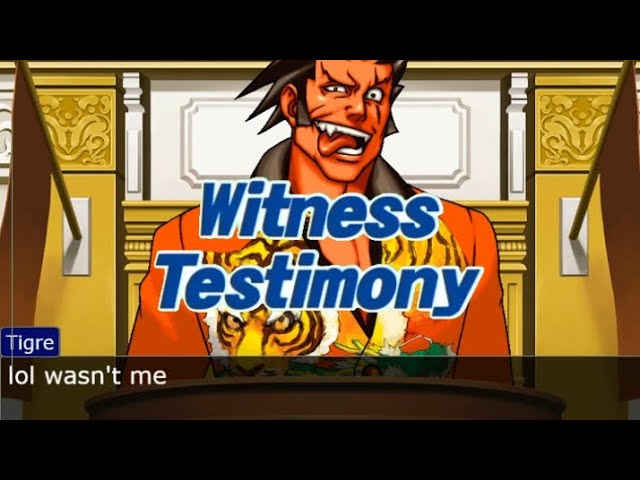 When you don't know the answer in Ace attorney