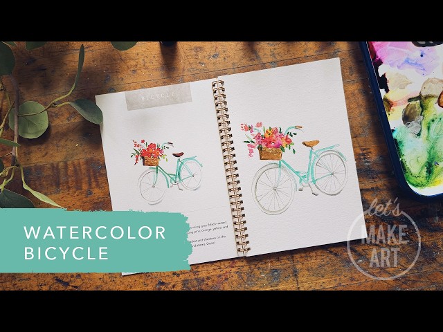 How To a Bicycle | Beginner Friendly Watercolor Tutorial