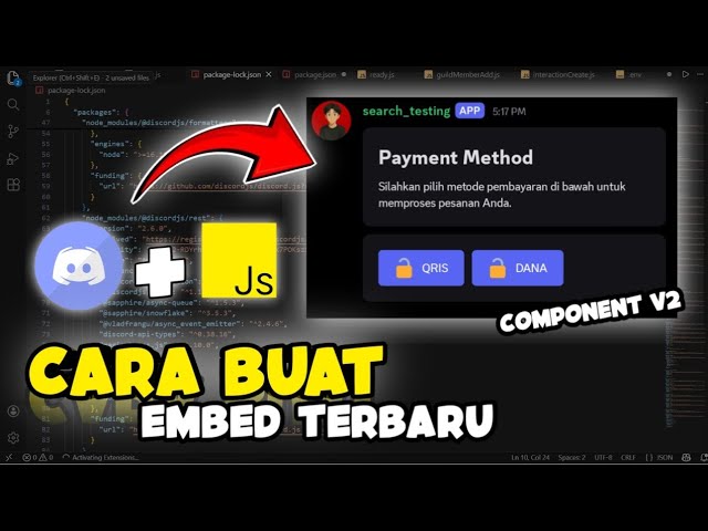 CARA SETUP BOT DISCORD MENGUNAKAN NODE.JS SANGAT MUDAH