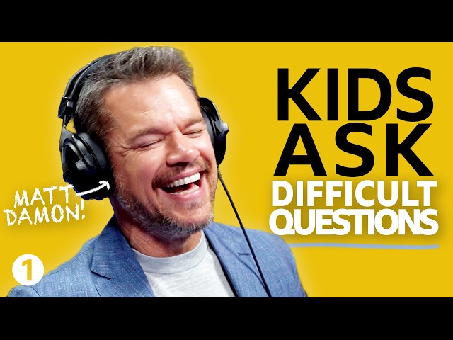 Kids ask Matt Damon the toughest questions